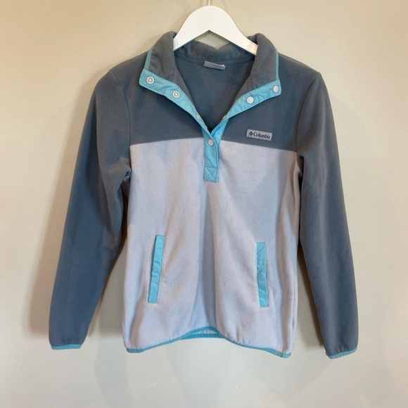 Columbia Benton Springs Fleece Pullover 1/2 Snap Syncilla Pockets Womens XS - Picture 1 of 4